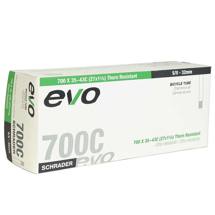 EVO, Thorn Resistant inner tube, 32mm, 700x35-43C Schrader Valve.