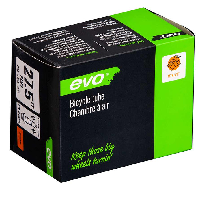 EVO, Presta, Tube, Presta, Length: 33mm, 27.5'', 2.60-3.00