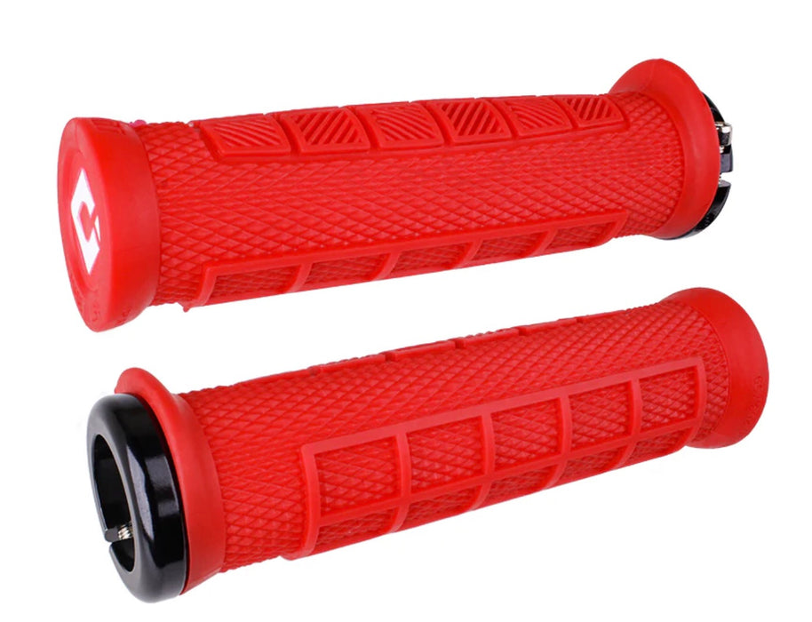 ODI Elite Pro Lock On Grips Burnt Red Black