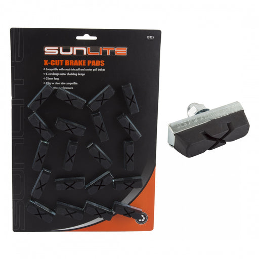 SUNLITE X-Cut Pads 35mm Black Brake Pads