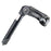 Kalloy AL-809 adjustable quill stem 110mm length (25.4 bar clamp) black 22.2mm quill O.D.