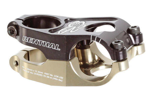 Renthal Duo stem, (31.8) 40mm - black/gold