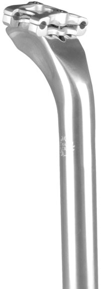 Velo Orange Grand Cru long setback seatpost, 27.2 x 300mm - silver