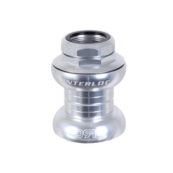 Interloc Racing Design Double roller drive headset, 1" threaded - silver