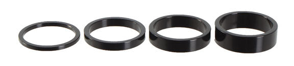 Wheels Mfg Aluminum headset spacer pack, 1-1/8"  4/bag
