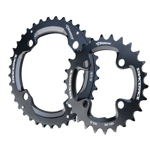 Race Face Turbine 11-Speed Chainring: 64/104mm BCD 24/34t Black