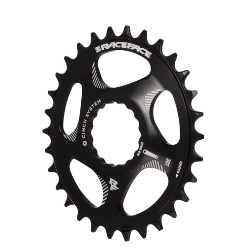 Race Face Narrow Wide Oval Chainring: Direct Mount CINCH 30t Black