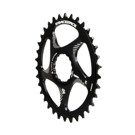 Race Face Narrow Wide Oval Chainring: Direct Mount CINCH 34t Black
