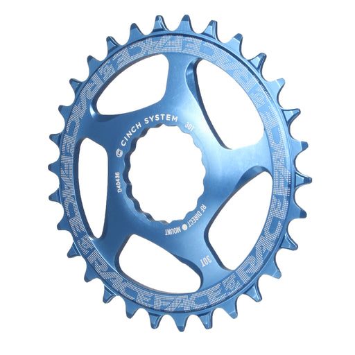 Race Face Narrow Wide Chainring: Direct Mount CINCH 30t Blue