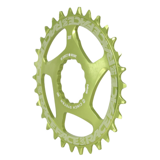 Race Face Narrow Wide Chainring: Direct Mount CINCH 30t Green