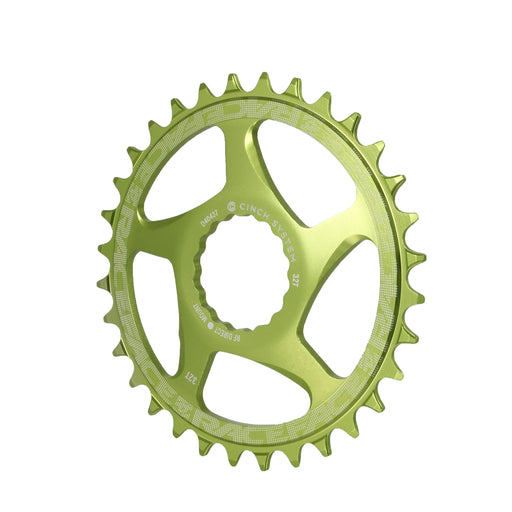 Race Face Narrow Wide Chainring: Direct Mount CINCH 32t Green