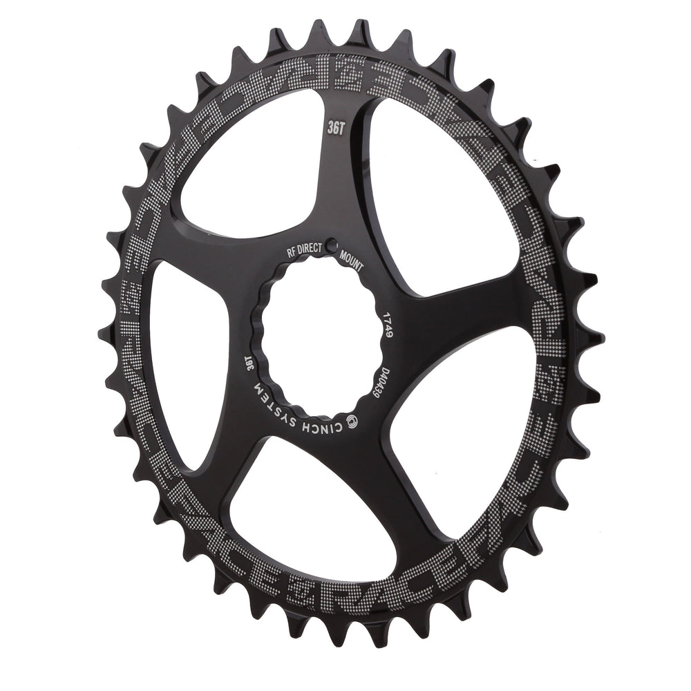Race Face Narrow Wide Chainring: Direct Mount CINCH 36t Black
