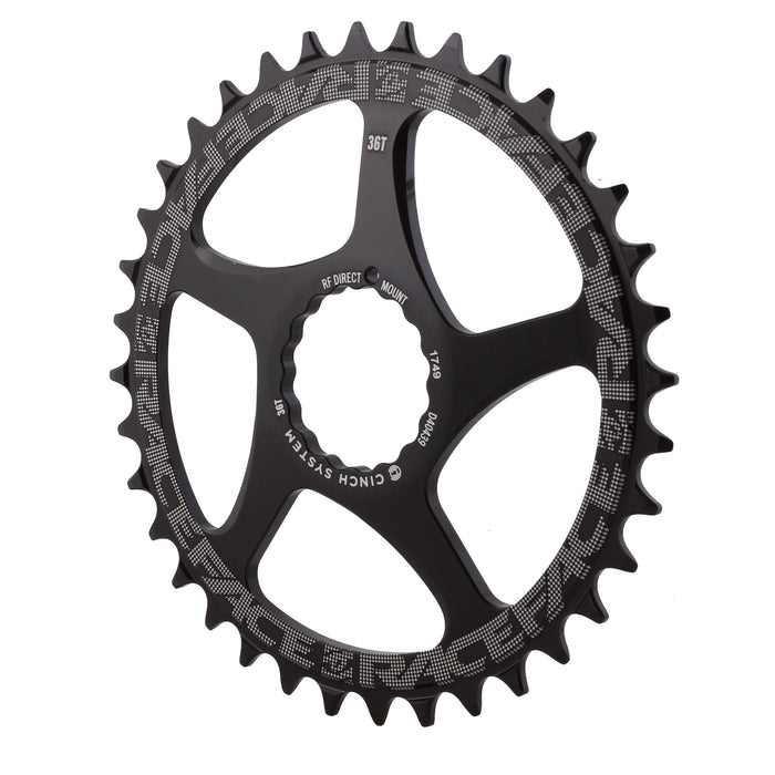 Race Face Narrow Wide Chainring: Direct Mount CINCH 36t Black