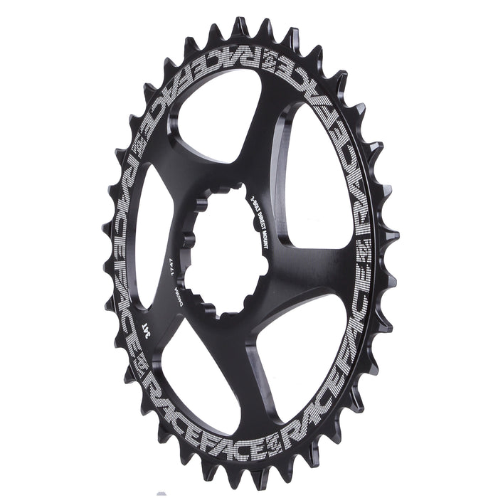 Race Face Narrow Wide Chainring: Direct Mount 3-Bolt Compatible 34t Black