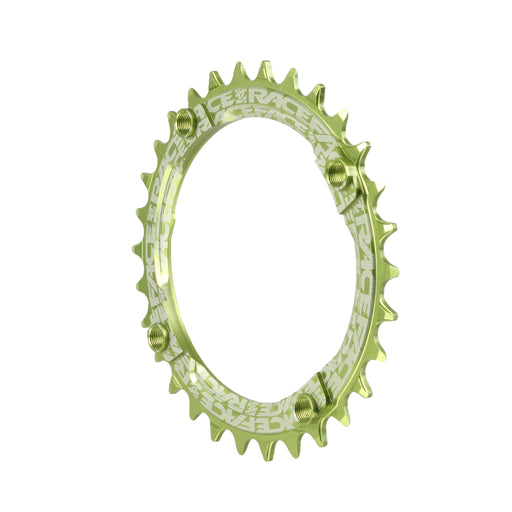 Race Face Narrow Wide Chainring: 104mm BCD 30t Green
