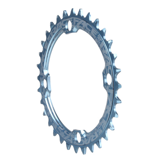 Race Face Narrow Wide Chainring: 104mm BCD 32t Blue