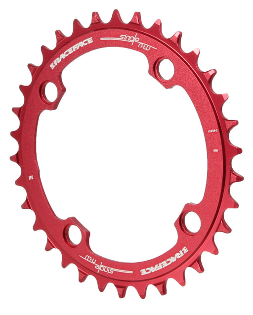 Race Face Narrow Wide Chainring: 104mm BCD 34t Red