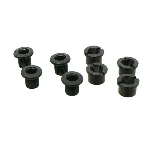 Race Face Steel outer chainring bolts, set/8 - black