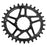 Wolf Tooth Components Powertrac Elliptical Direct Mount Drop-Stop Chainring