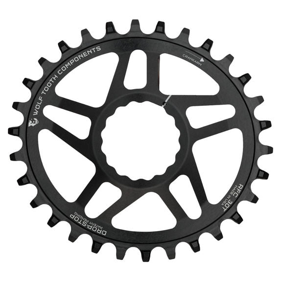 Wolf Tooth Components Powertrac Elliptical Direct Mount Drop-Stop Chainring