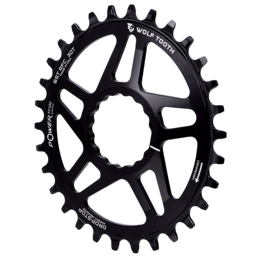 Wolf Tooth Components Powertrac Elliptical Drop-Stop Chainring: 30T for