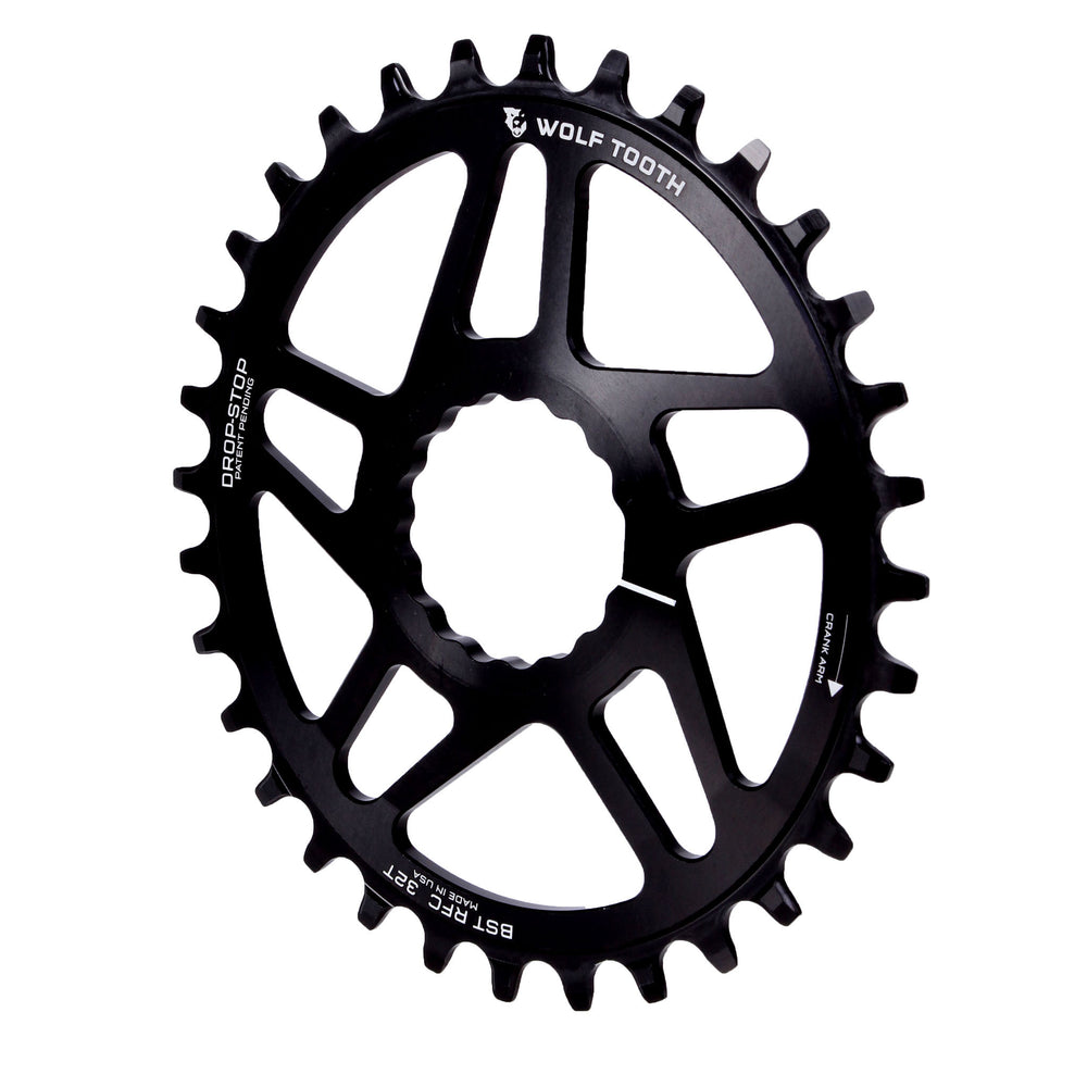 Wolf Tooth Components Powertrac Elliptical Drop-Stop Chainring: 32T for