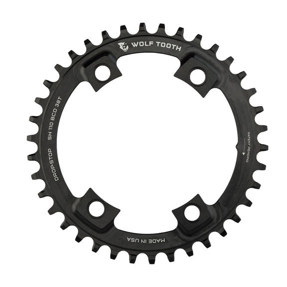 Wolf Tooth Components 42T Drop-Stop Chainring: for Shimano Road 110