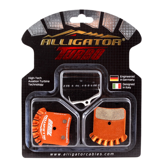 Alligator Turbo disc pads, Shimano Saint M810/820, Zee M640