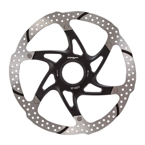 Heatblocker Rotor TRP 25-203mm Heat Dispersion Centerlock Rotor: 2 Piece — Send It Bikes