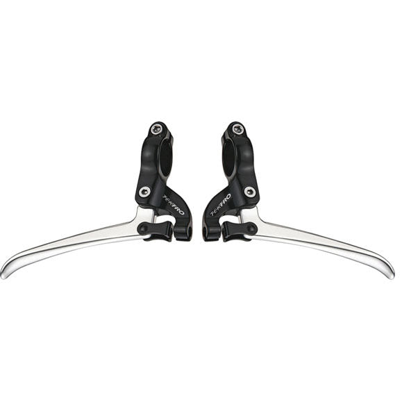 Tektro FL750 Road flat bar levers, black/silver