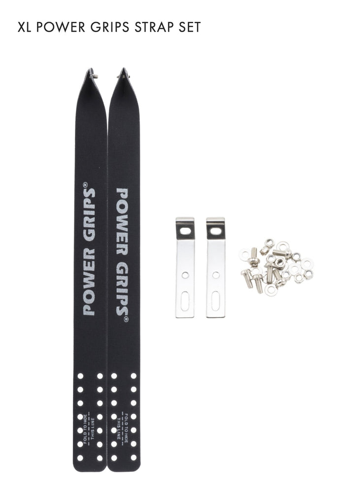 Power Grips XL strap set, black  pr