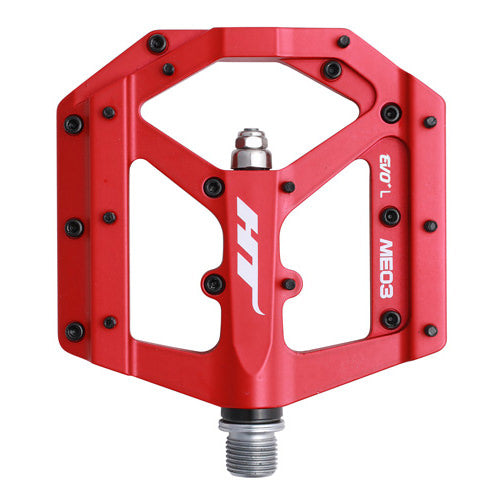 HT Pedals ME03 Evo platform pedals, CrMo - matte red