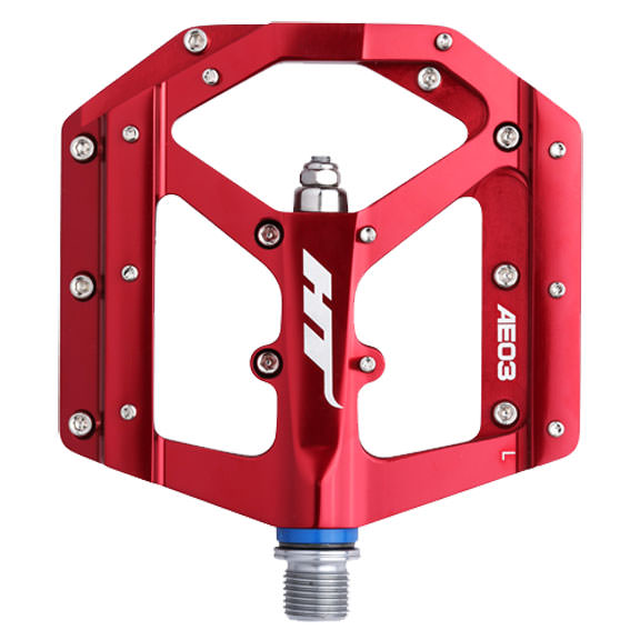HT Pedals AE03 Evo platform pedals, CrMo - red