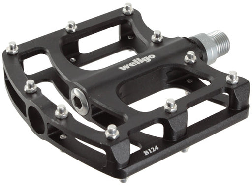 Wellgo B124 platform pedals, 9/16" - black