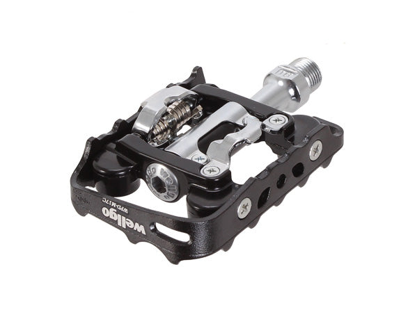 Wellgo WPD-M17C clipless/cage pedals, black/black