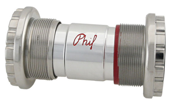 Phil Wood Stainless external 68/73mm BB, polished