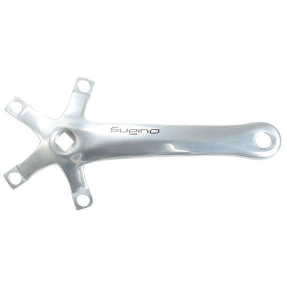 Sugino XD2 double crank arms, JIS 110 175 silver