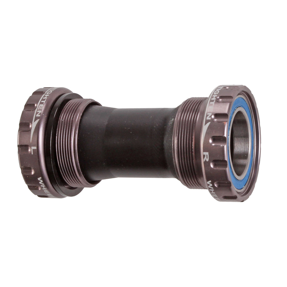 Wheels Manufacturing Compatible with Shimano Road Bottom Bracket with ABEC-3 Bearings Gray