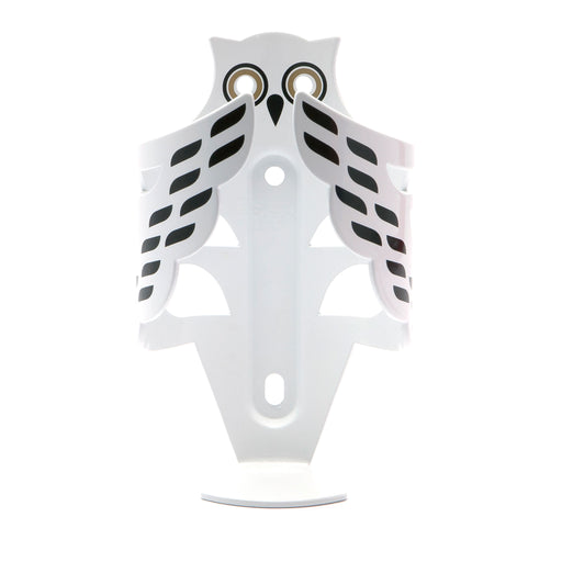 Portland Design Works The snow owl cage bottle cage, white/black/gold