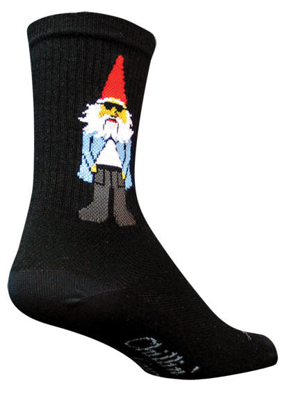 Sockguy Gnomies crew socks, black - 9-13