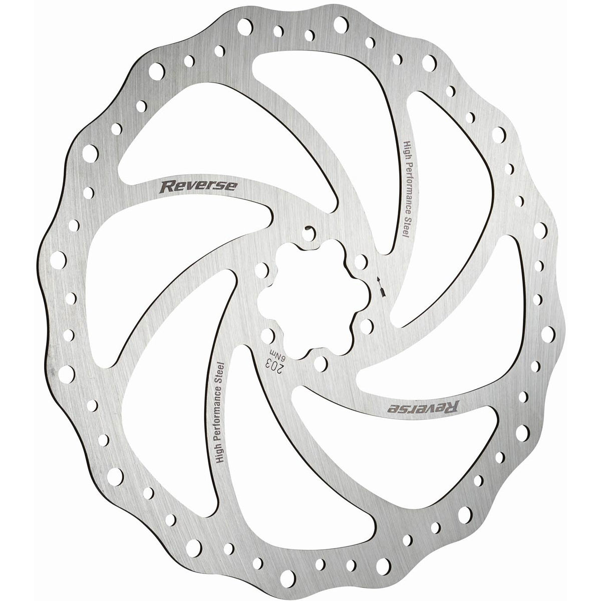 Reverse Steel Disc Rotor, 203mm - Silver — Send It Bikes