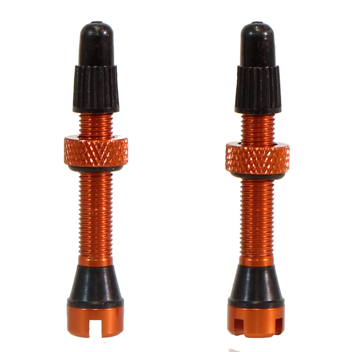 Industry Nine Tubeless Presta Valve Stem, 40mm (Pair) - Orange