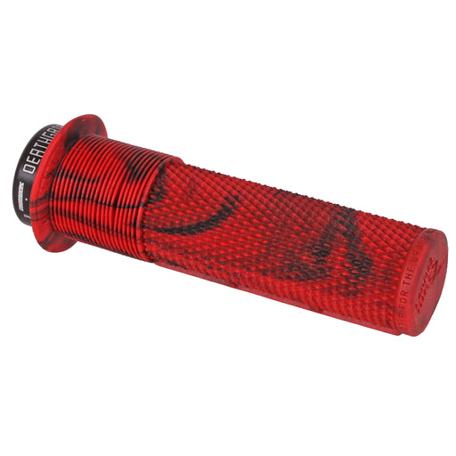DMR Brendog Flanged DeathGrip Pair, Thin - Marble Red
