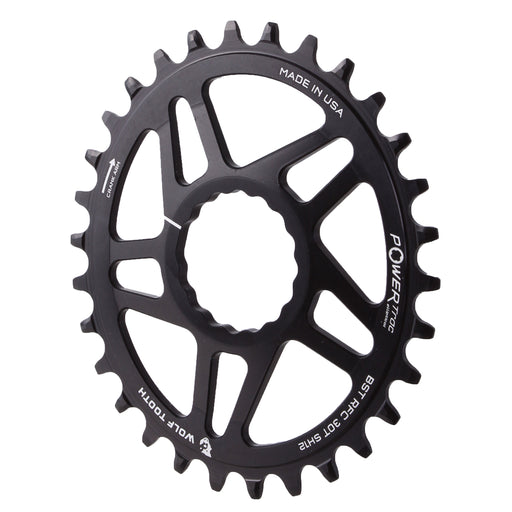 Wolf Tooth Components Elliptical Cinch Boost Chainring (HG+), 30T - Black