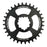 Burgtec GXP Boost 3mm Offset Thick Thin chainring, 34T - Black