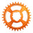 Burgtec Compatible with GXP Boost 3mm Thick Thin chainring, 30T - Iron Bro Orange