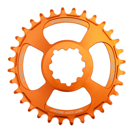 Burgtec Compatible with GXP Boost 3mm Thick Thin chainring, 30T - Iron Bro Orange