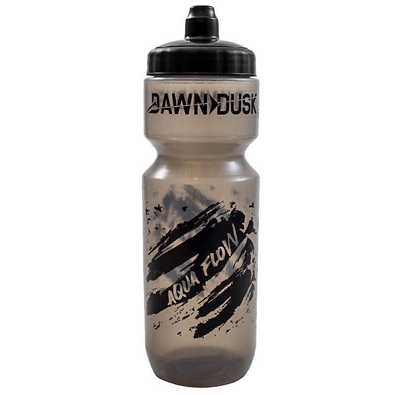 Dawn To Dusk Aqua Flow Water Bottle, 25oz - Black/Clear