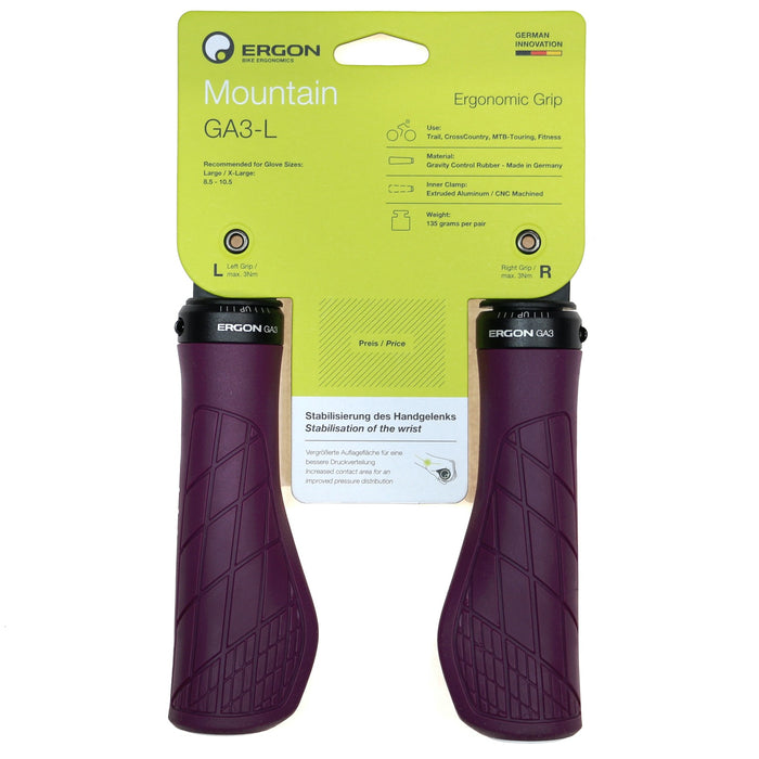 Ergon GA3 Grips, Large - Purple Reign