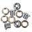 ID CR-MO Chainring Bolts, Single (6.5mm) - Silver CrMo